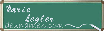 Marie Legler Visitenkarte